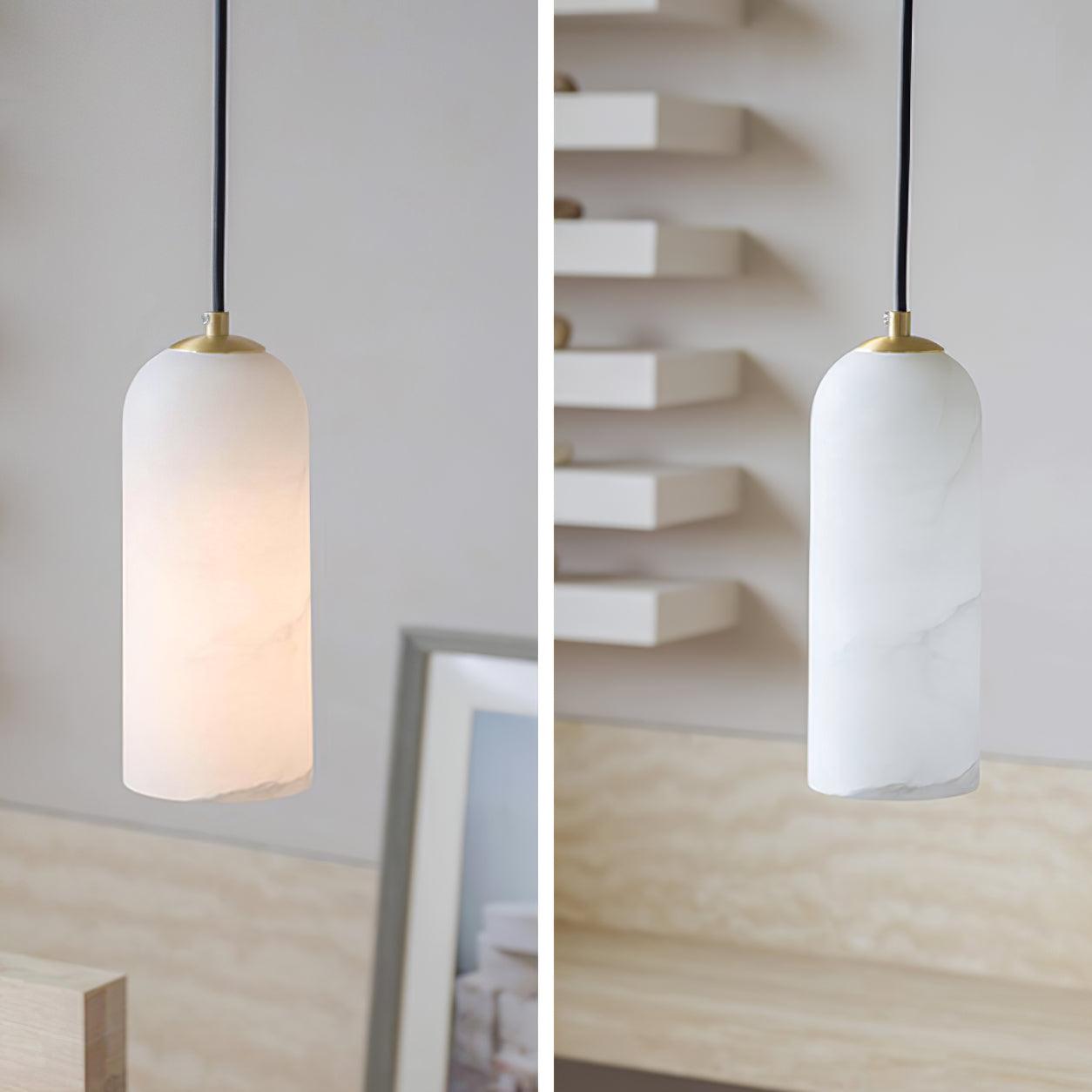 Montira Alabaster Dome Pendant Lamp - CasaraHouse