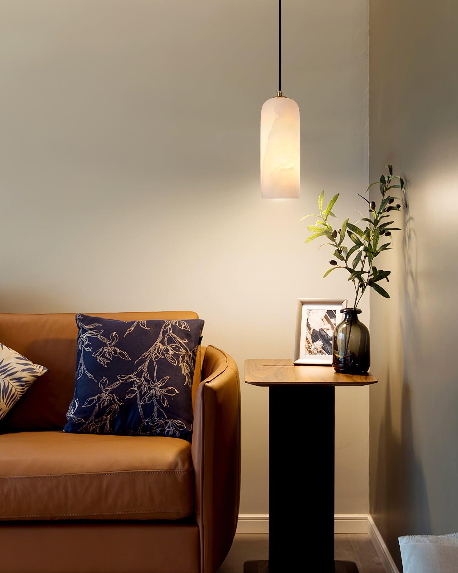Montira Alabaster Dome Pendant Lamp - CasaraHouse