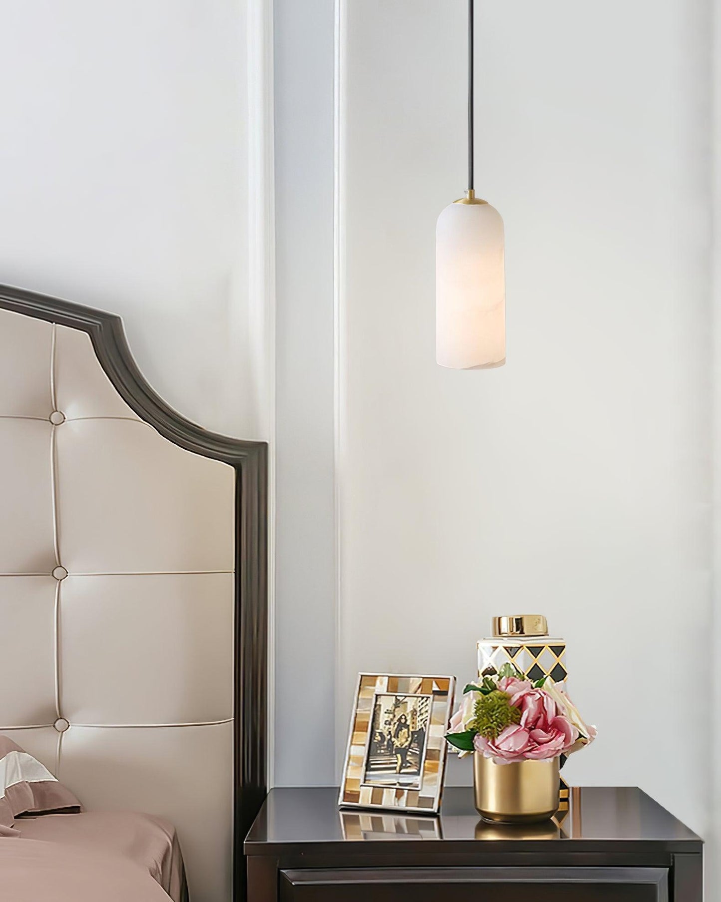 Montira Alabaster Dome Pendant Lamp - CasaraHouse