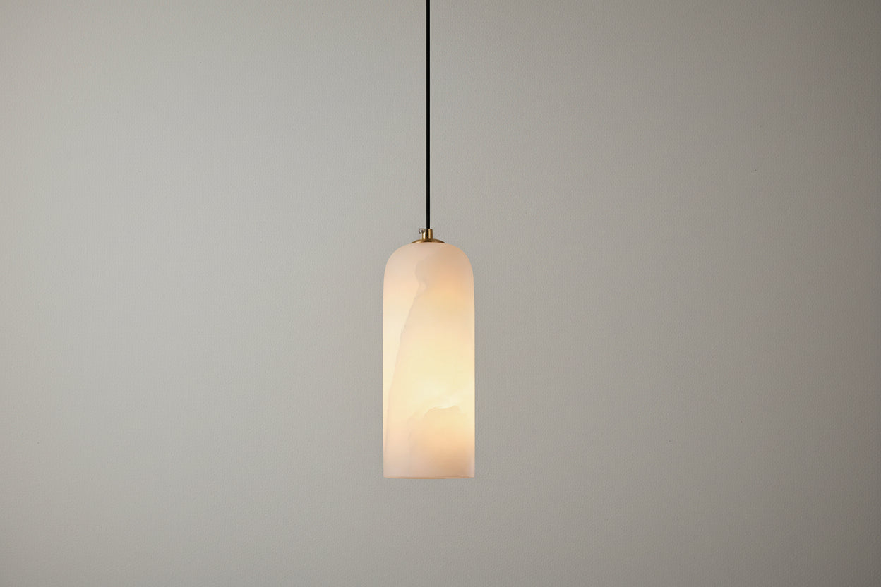 Montira Alabaster Dome Pendant Lamp - CasaraHouse