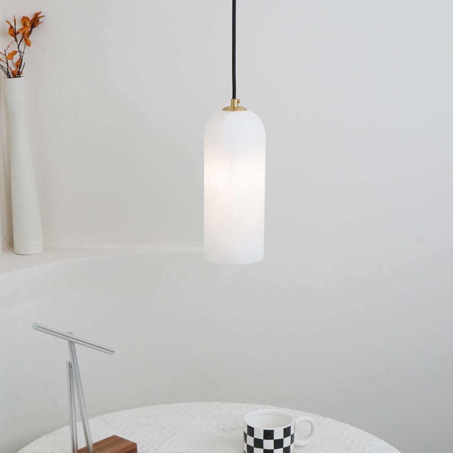 Montira Alabaster Dome Pendant Lamp - CasaraHouse