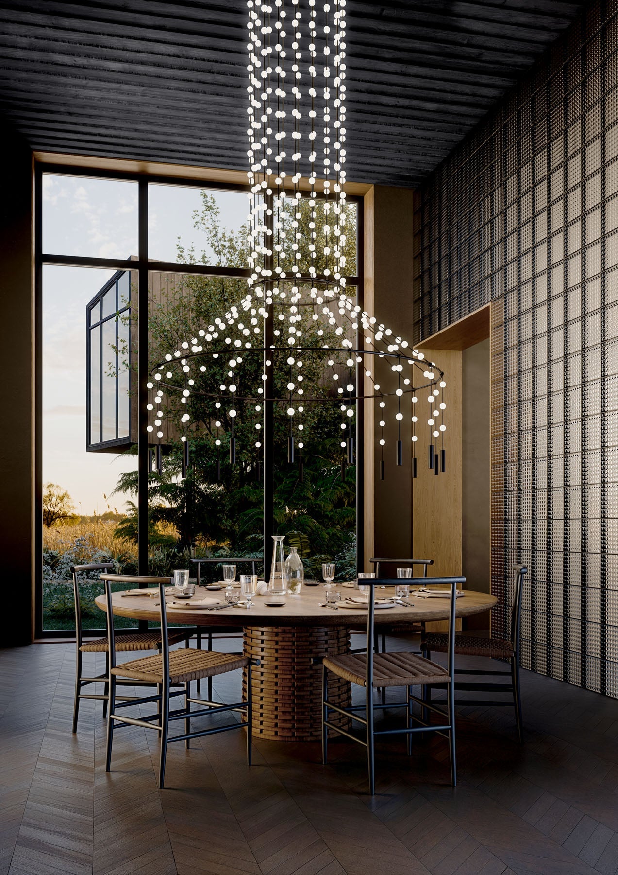 Minimalist Multiple Light Point Chandelier - CasaraHouse