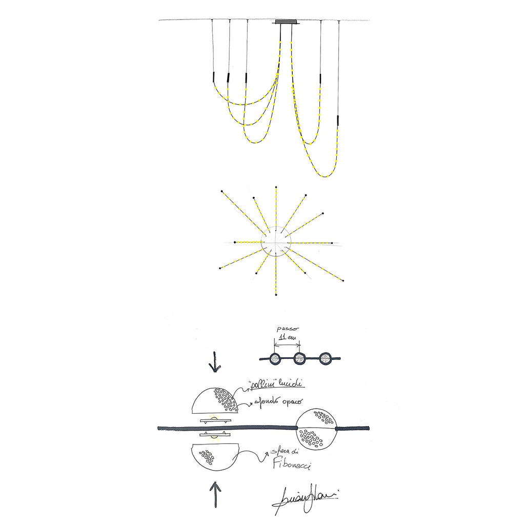 Minimalist Multiple Light Point Chandelier - CasaraHouse