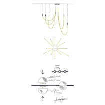 Minimalist Multiple Light Point Chandelier - CasaraHouse