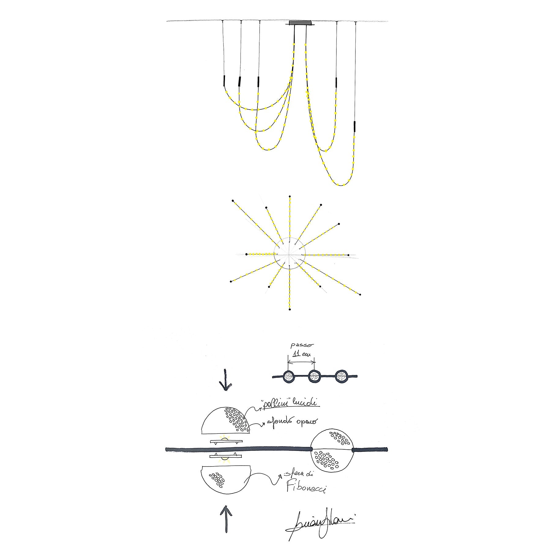 Minimalist Multiple Light Point Chandelier - CasaraHouse