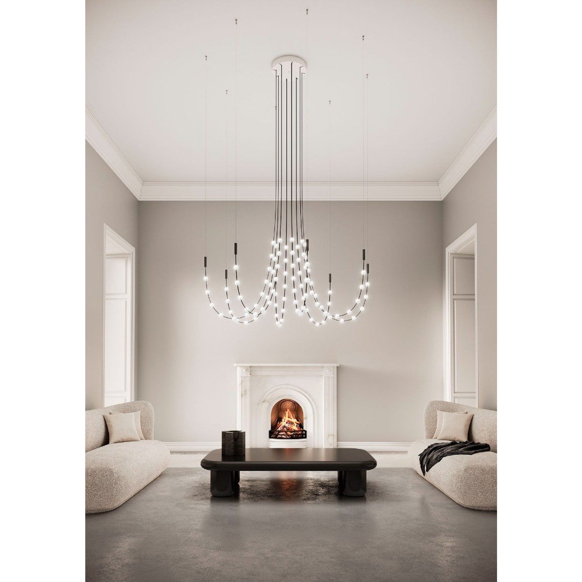 Minimalist Multiple Light Point Chandelier - CasaraHouse