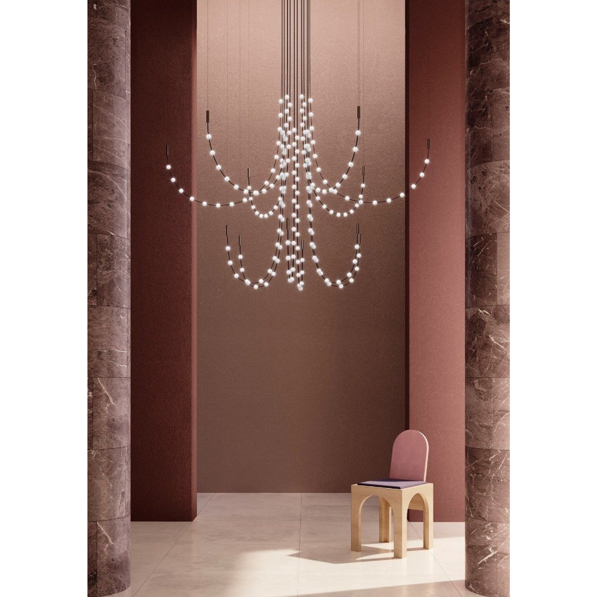 Minimalist Multiple Light Point Chandelier - CasaraHouse
