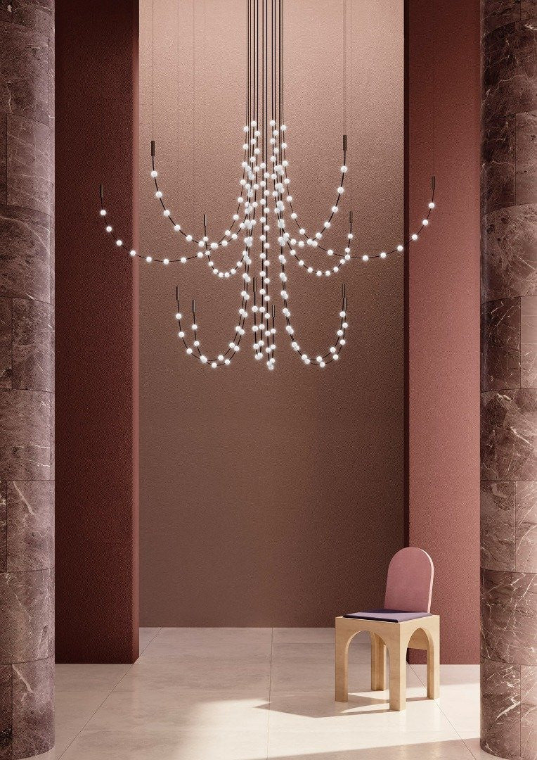 Minimalist Multiple Light Point Chandelier - CasaraHouse