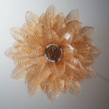 Murano Amber Ferns Glass Chandelier