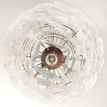 Murano Glass Iridescent Disks Chandelier