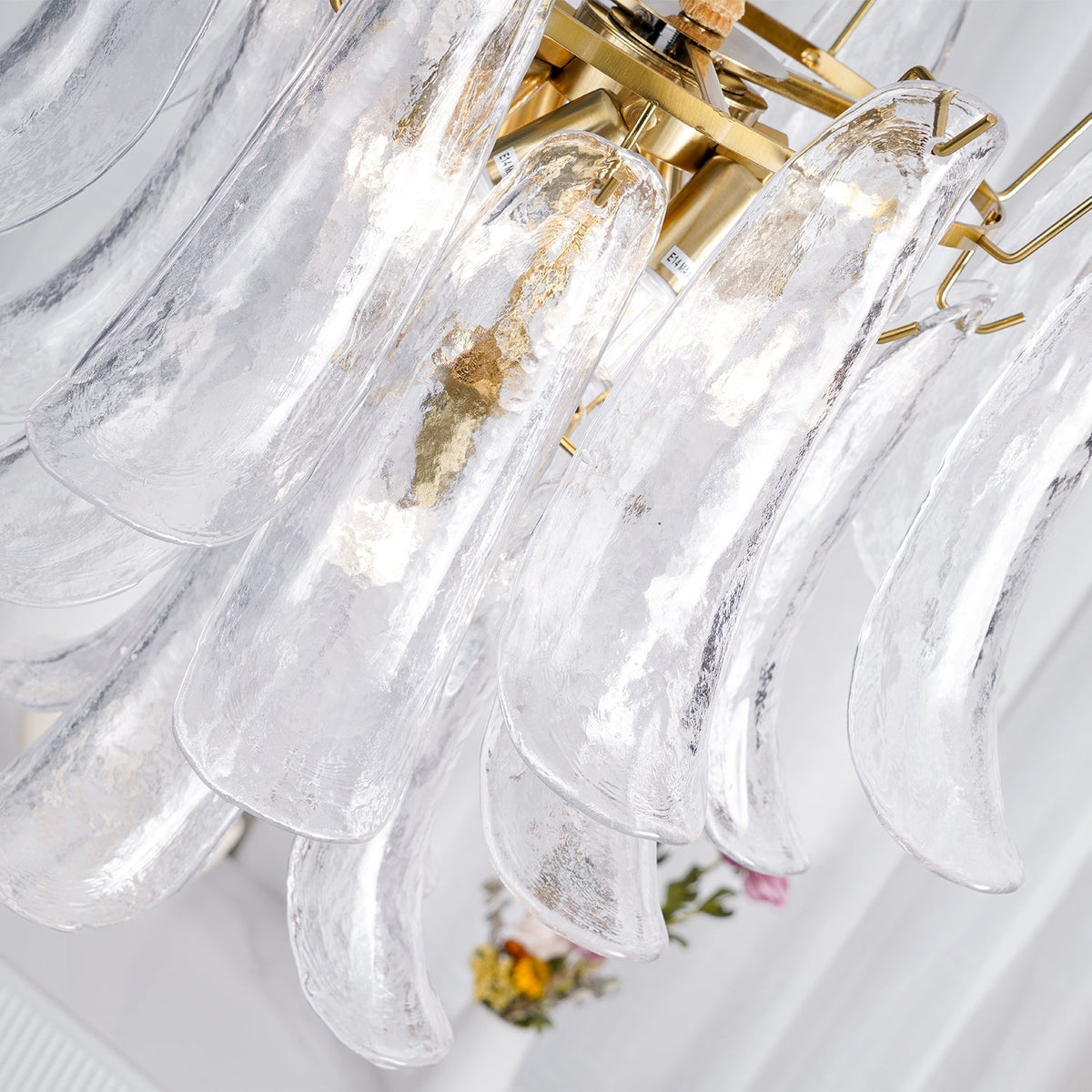 Murano Glass Petals Chandelier
