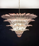 Murano Palmette Pink Chandelier