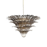 Palmette Murano Smoked Glass Chandelier