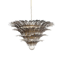 Palmette Murano Smoked Glass Chandelier