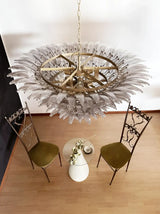 Palmette Murano Smoked Glass Chandelier