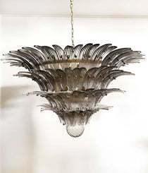 Palmette Murano Smoked Glass Chandelier