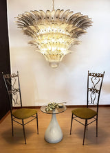 Palmette Murano Smoked Glass Chandelier