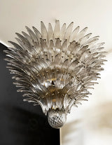 Palmette Murano Smoked Glass Chandelier