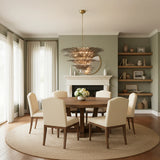 Palmette Murano Smoked Glass Chandelier
