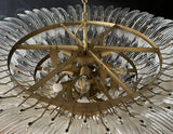 Murano Palmette Transparent Chandelier