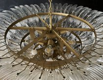 Murano Palmette Transparent Chandelier