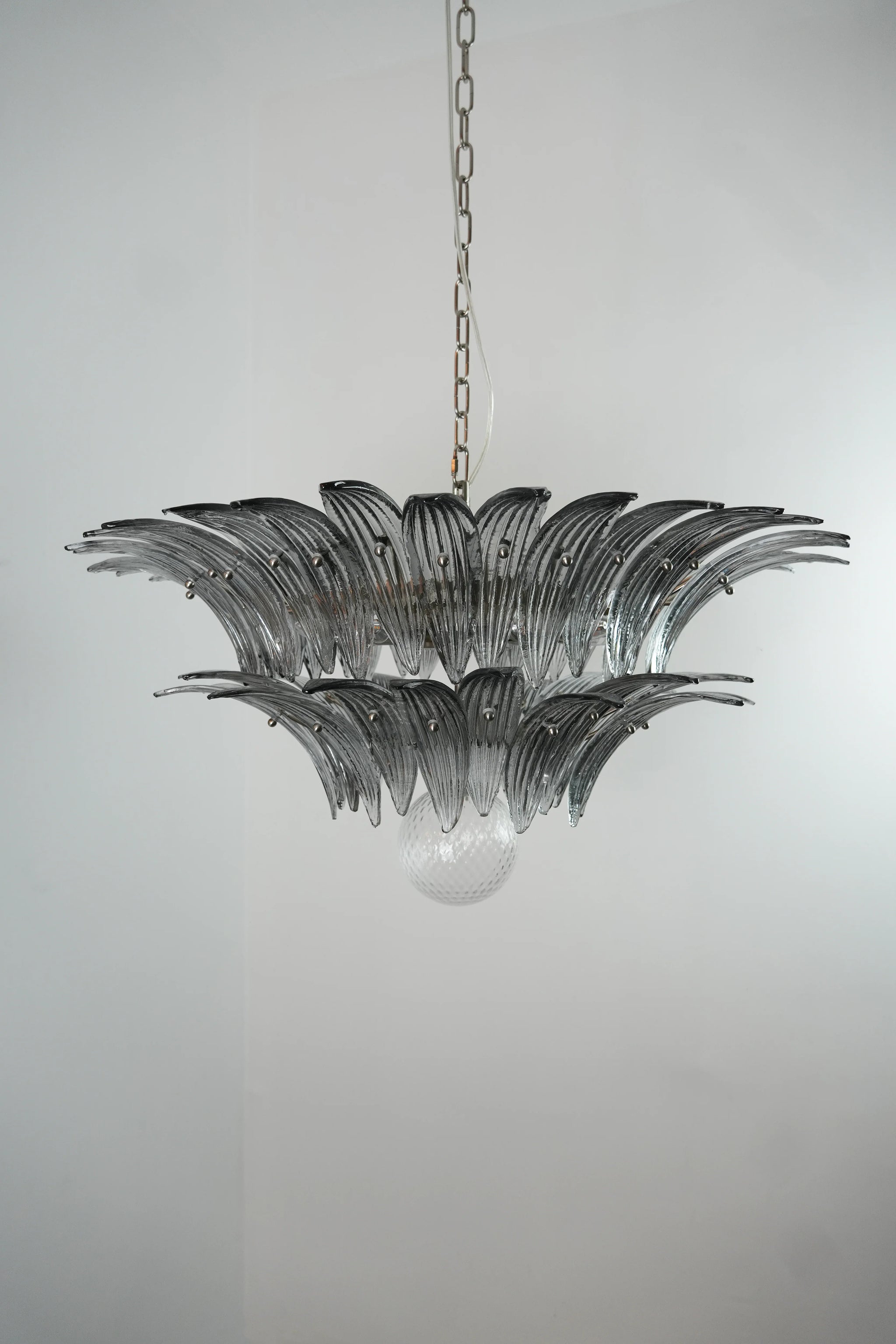 Murano Palmette Smoked Chandelier
