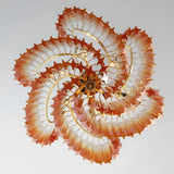 Murano Shaded Amber Prism Chandelier