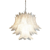 Murano Transparent Ferns Glass Chandelier