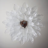 Murano Transparent Ferns Glass Chandelier