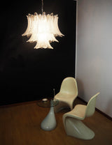 Murano Transparent Ferns Glass Chandelier