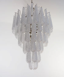 Murano Transparent Petals Glass Chandelier