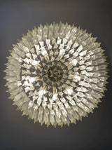 Murano Round Prisms Transparent Chandelier