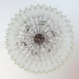 Murano Round Prisms Transparent Chandelier
