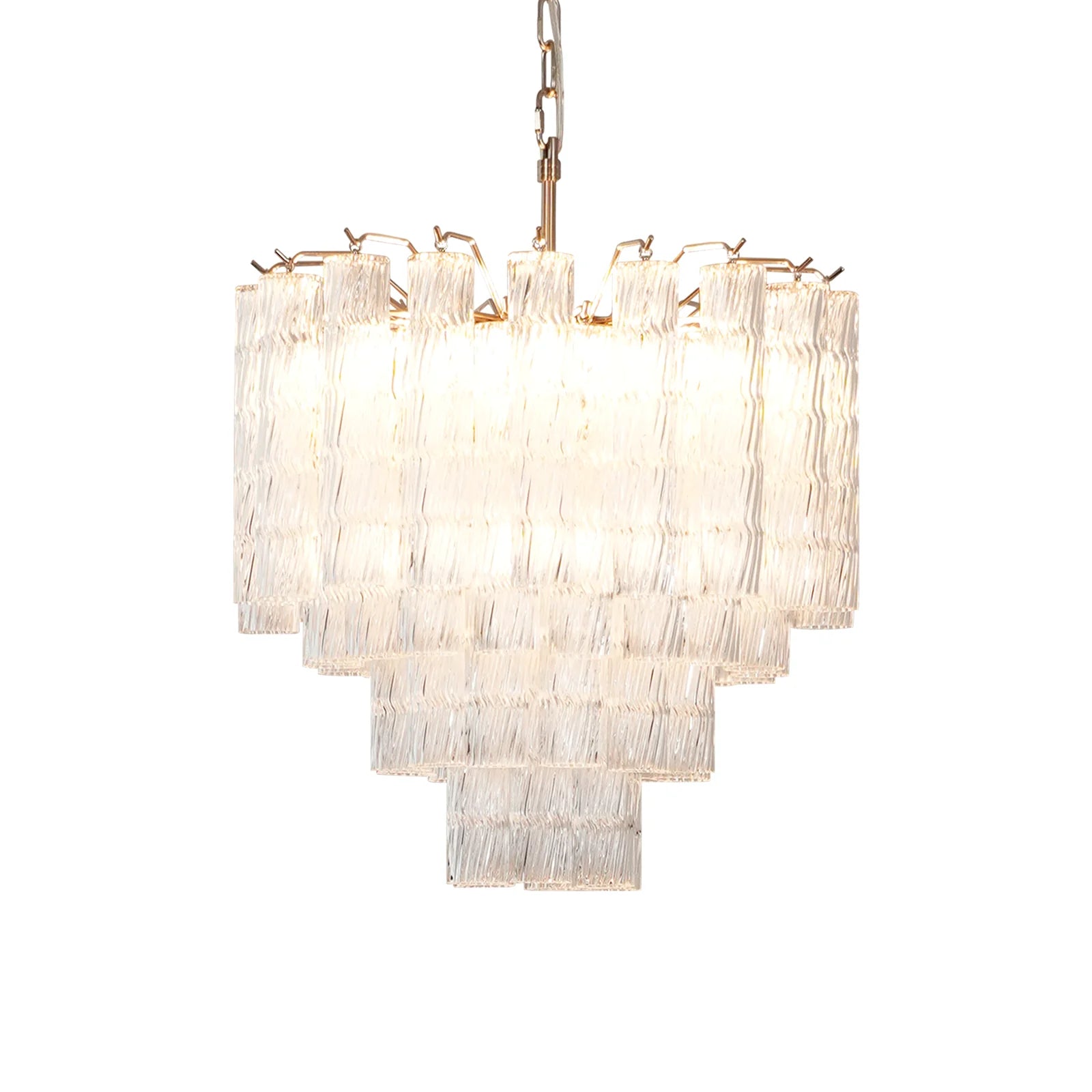 Murano Wave Glass Tube Chandelier Main image