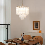 Murano Wave Glass Tube Chandelier