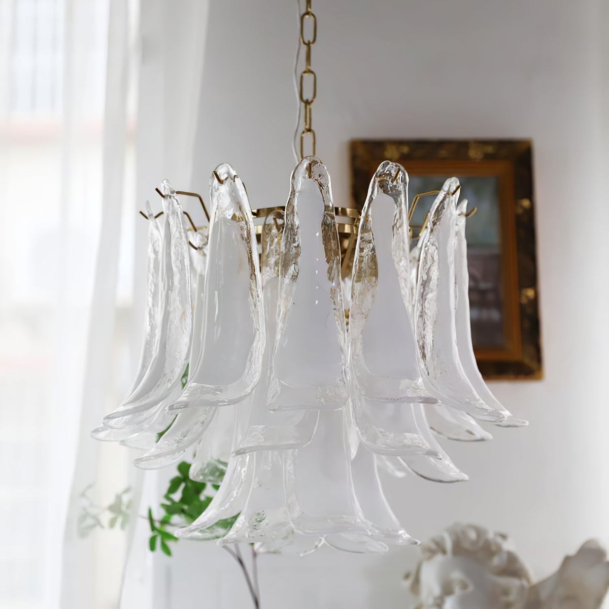Murano Glass Petals Chandelier