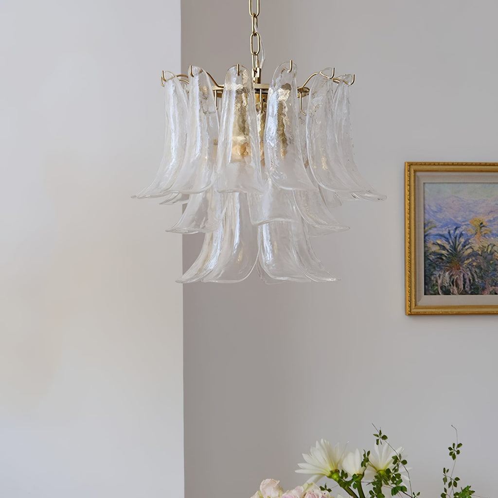 Murano Glass Petals Chandelier