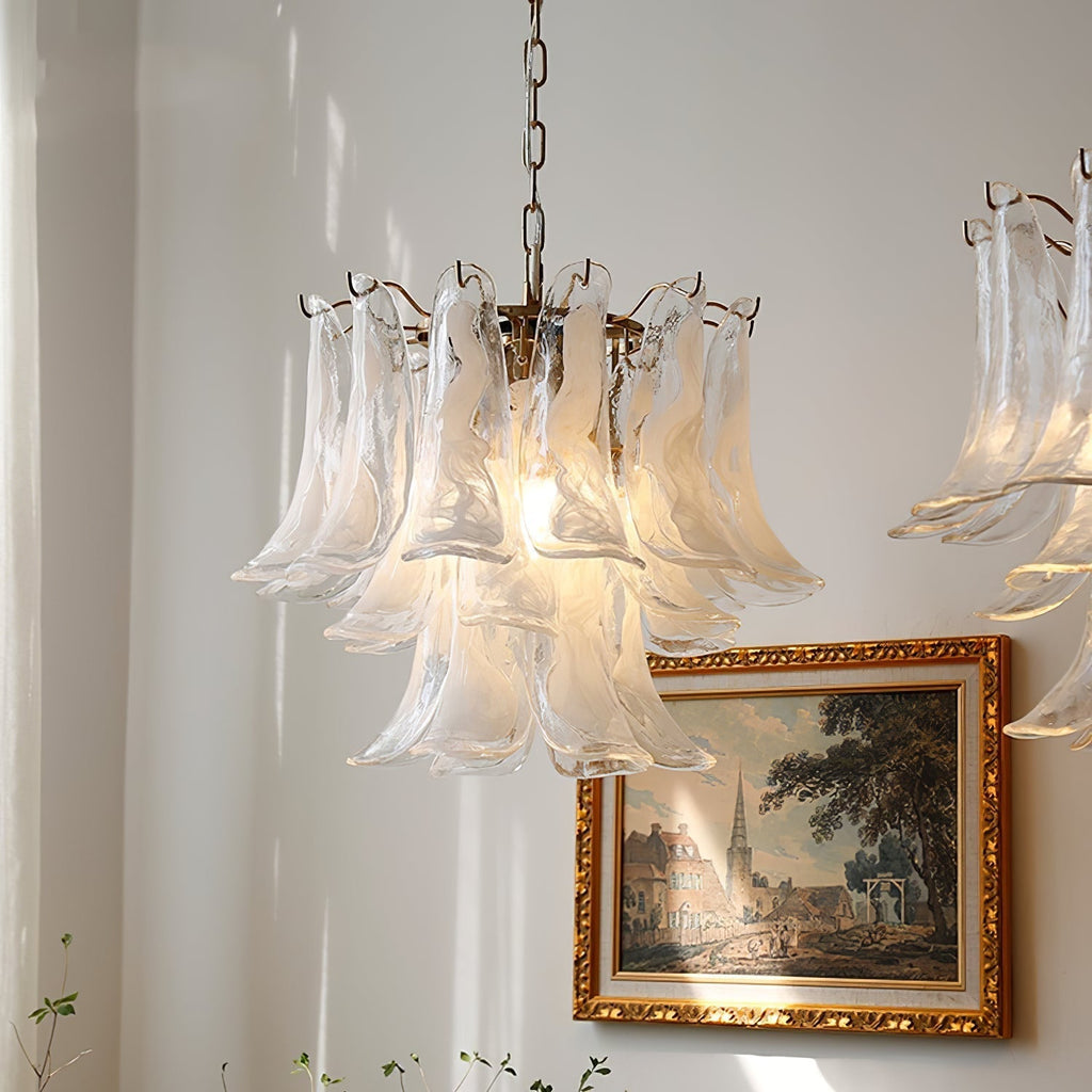 Murano Glass Petals Chandelier