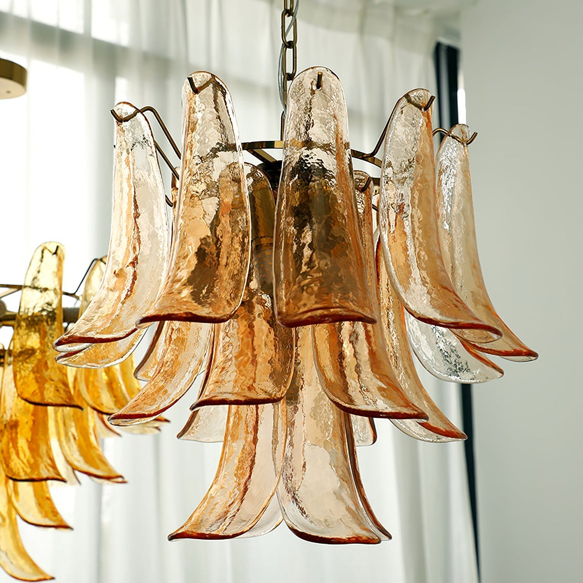 Murano Glass Petals Chandelier