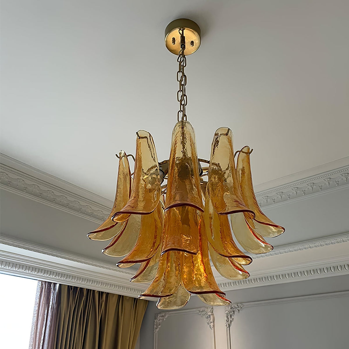 Murano Glass Petals Chandelier