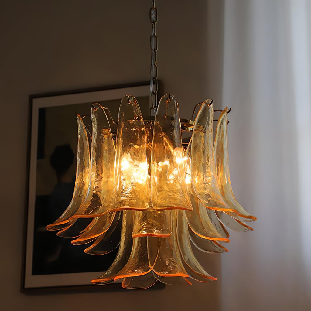 Murano Glass Petals Chandelier