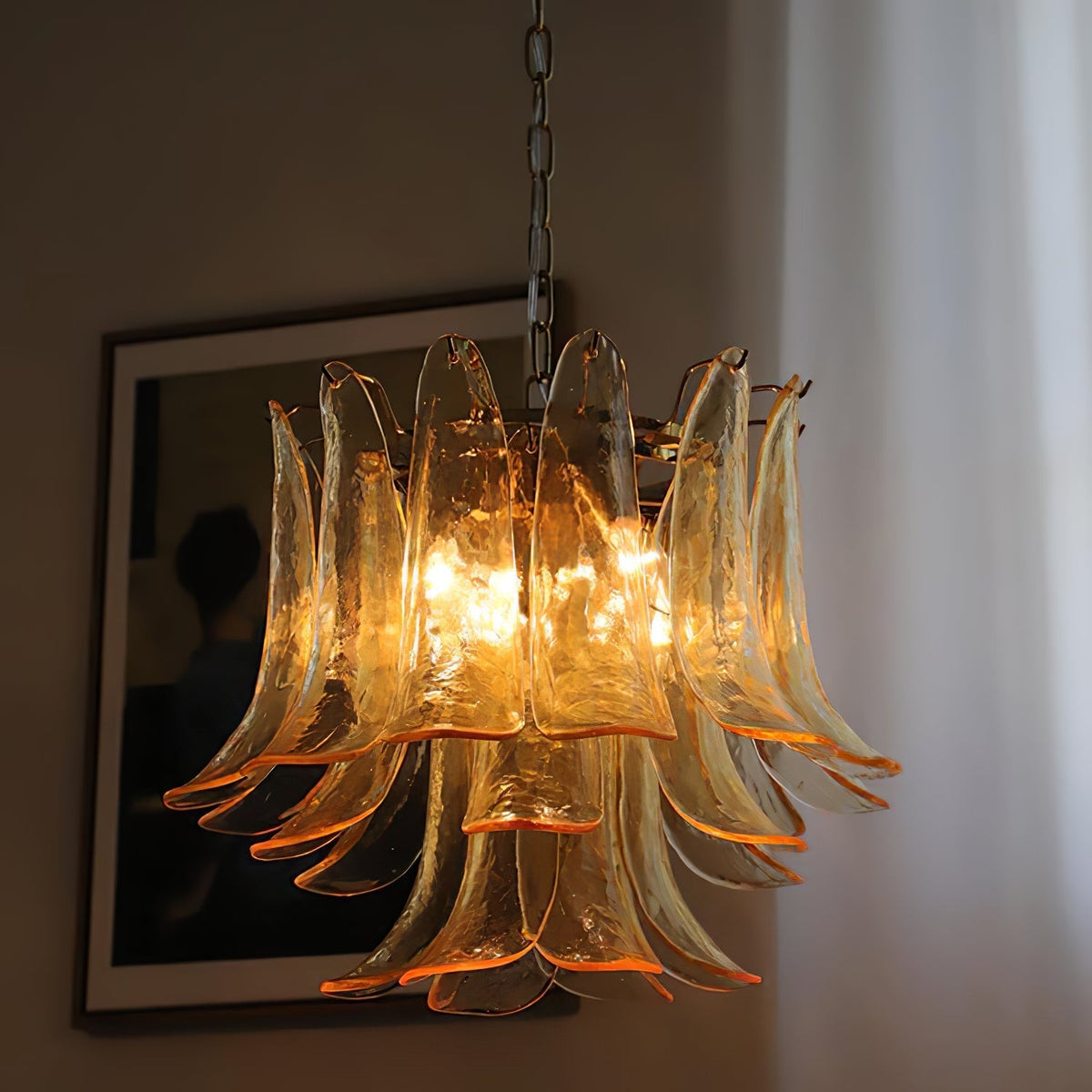 Murano Glass Petals Chandelier