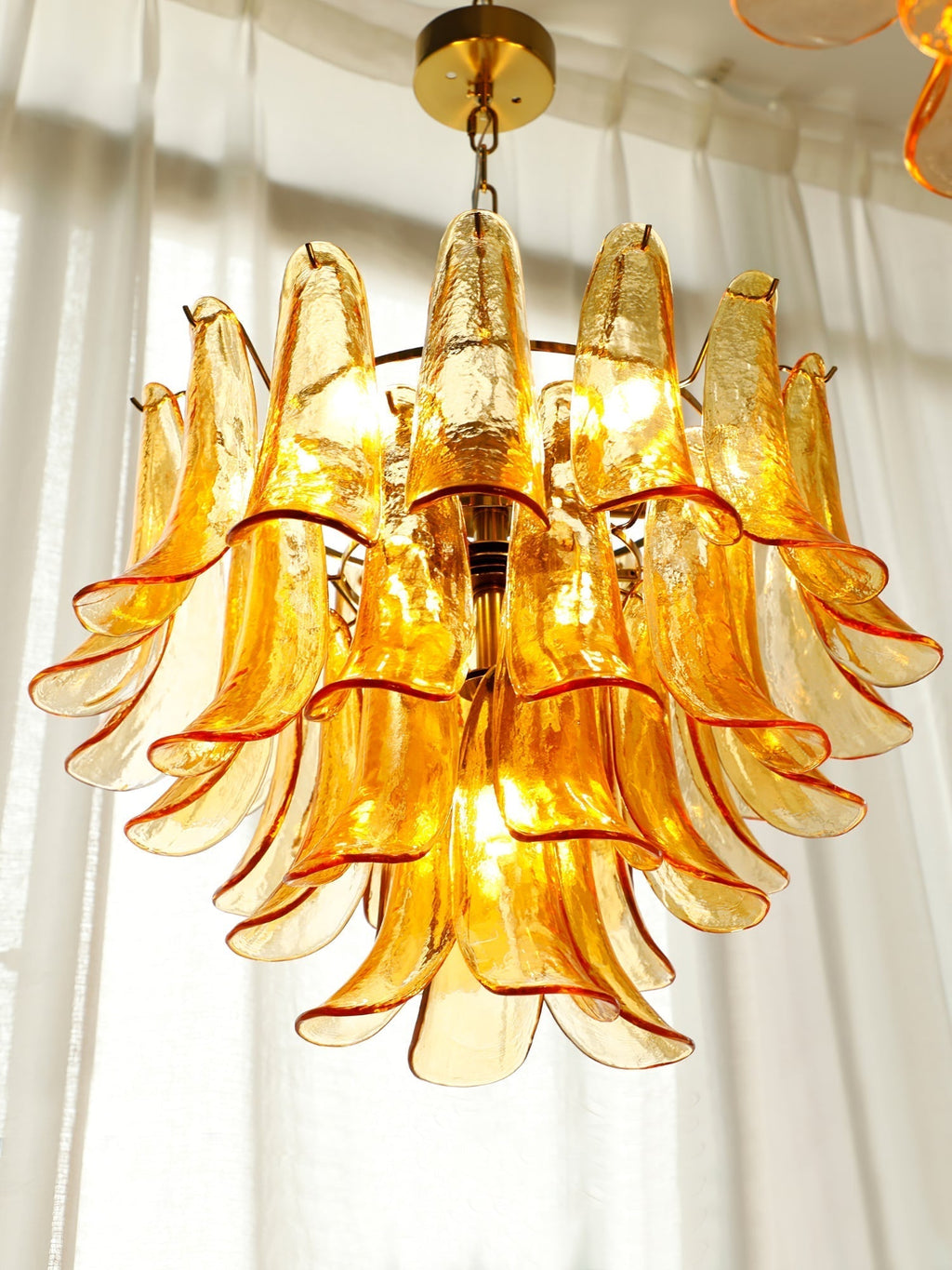 Murano Glass Petals Chandelier