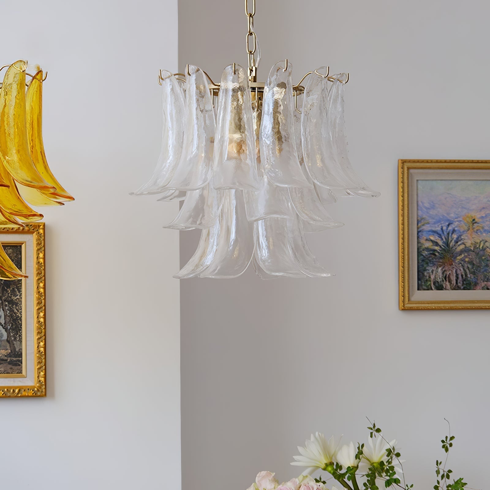 Murano Glass Petals Chandelier