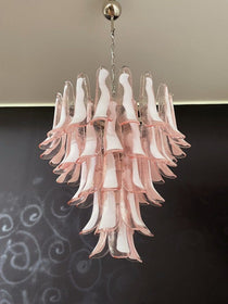 Murano Glass Chandelier – 52 petals – Pink