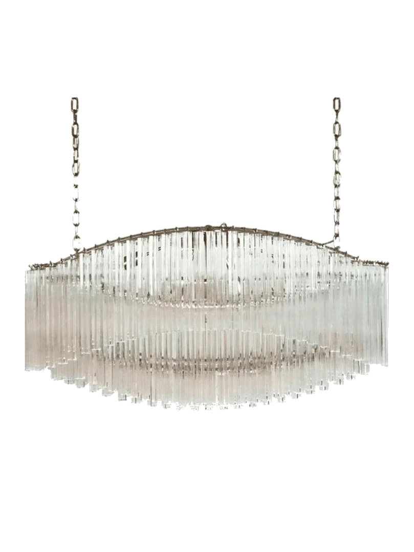 Murano Glass Chandelier – Pagoda – 292 prisms – Transparent