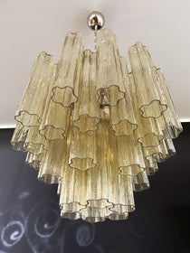 Murano Glass Yellow Chandelier – 36 Tubes