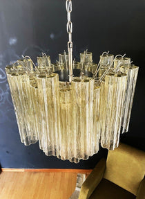 Murano Glass Yellow Chandelier – 36 Tubes