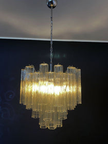 Murano Glass Yellow Chandelier – 36 Tubes