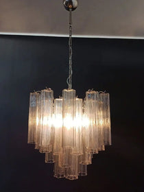 Murano Glass Chandelier – 36 tubes – Smoked